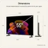 LG OLED55B6ELC.AEK 55" 4K OLED AI Smart TV_dimensions