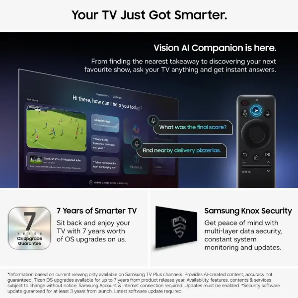 Samsung MRE55R85HAUXXU 55" 4K Micro RGB Vision AI Smart TV_AI