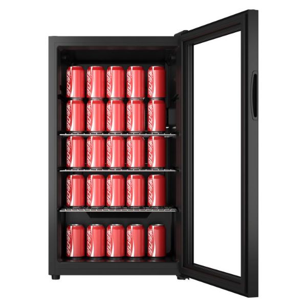IKBEV85BK Undercounter Beverage Cooler – Black_open