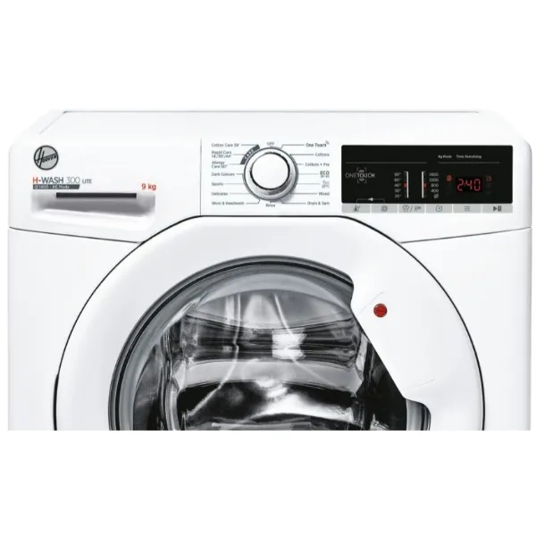 Hoover H3W 49TA4/1-80 Washing Machine, 9kg, 1400 Spin, White, B Rated_detail