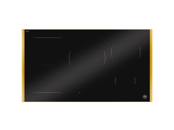 Bertazzoni P905I1M30GP Modern Series 90cm 5 Zone Induction Hob in Black with Gold Trim
