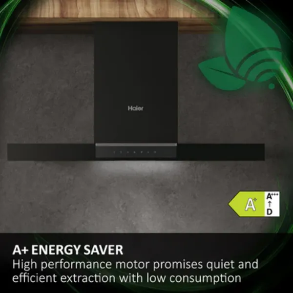 Haier HATS6CBS4B ID Clean Series - Wall Mounted - Black - 60cm_energy