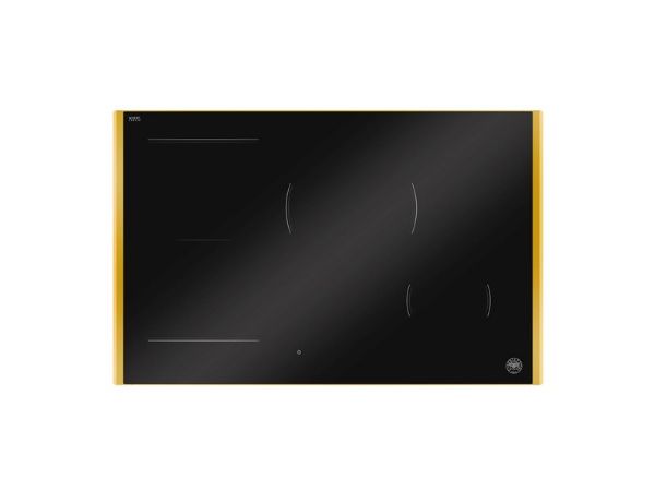 Bertazzoni P784I1M30GP Modern Series 78cm 4 Zone Induction Hob in Black  with Gold Trim
