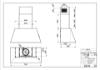 Faber Chloé EV8P A70 70cm Old Copper Wall Mounted Cooker Hood_diagram