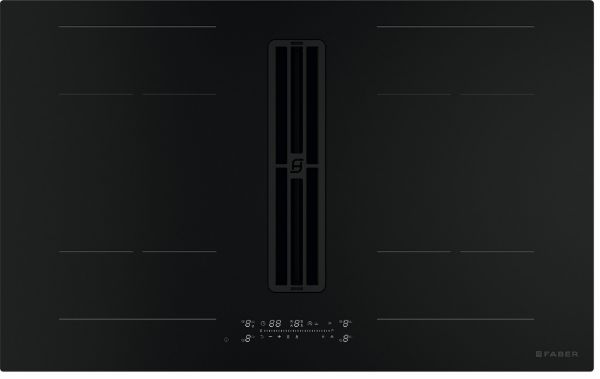Galileo XL A830 Ducted Only Matt Black Vented Induction Hob_front
