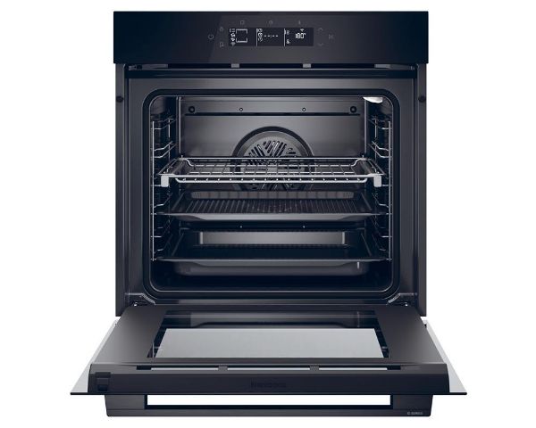 Haier H6 ID25G3HTB2 Built-In Electric Single Oven, Black, A++ Rated_open