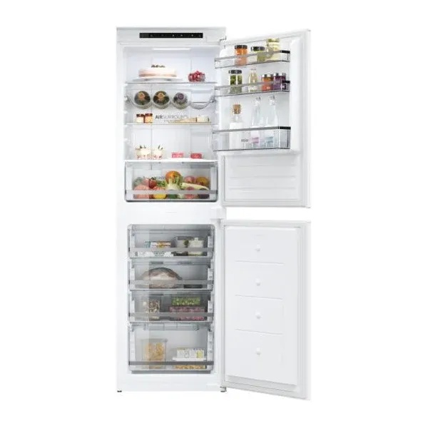 Haier HB50T618FMK Combi Integrated Fridge Freezer - White - 242L_full