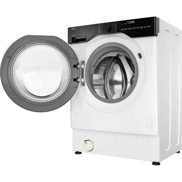 Haier BHA6S69M6D9J-80 Integrated Washing Machine, 9kg, 1600 Spin, White, A Rated_open