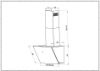 Faber Shadow 60cm Black Glass Wall Mounted Angled Cooker Hood_dimensions