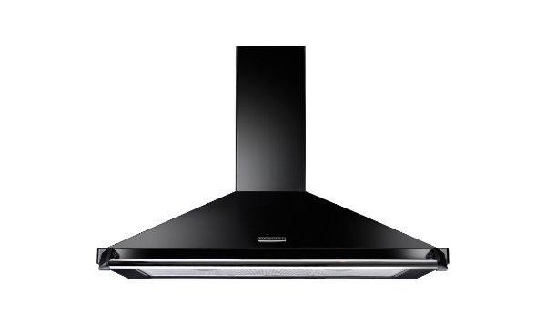 Rangemaster 134320 100cm Classic Chimney Cooker Hood in Black and Chrome - RCLAHDC100BL/C_main