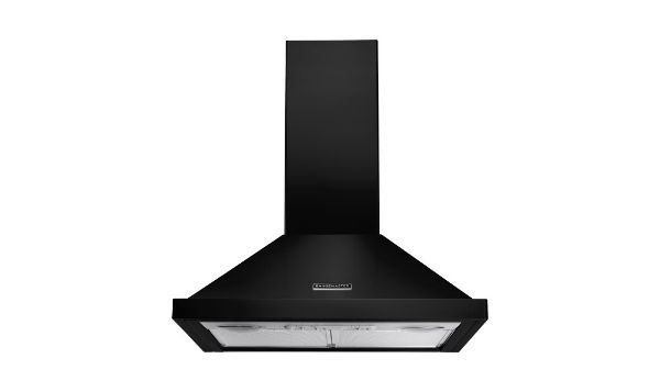 Rangemaster 134590 60cm Chimney Cooker Hood in Black and Chrome - RHDC60BL/C_main