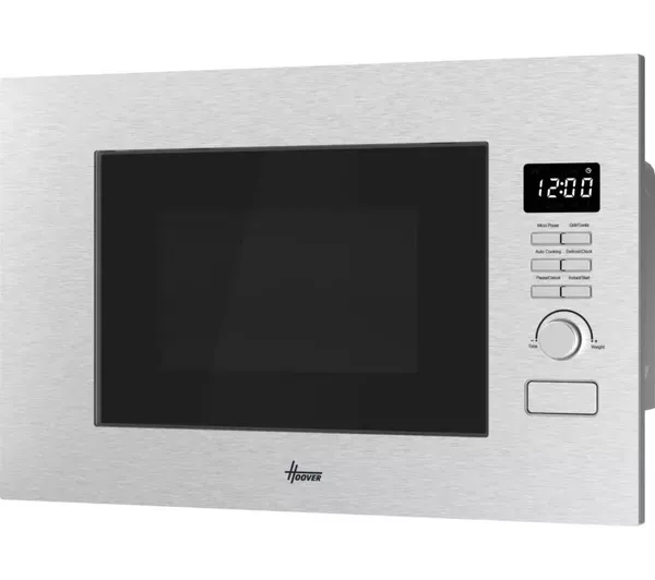 Hoover HO38FL7NWBXUK Collection 3 Built-in Compact Microwave with Grill - Stainless Steel_side