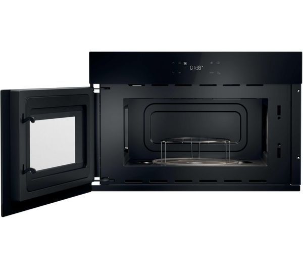 Hoover HO38SC3BF7XK Collection 3 Built-in Compact Microwave with Grill - Black_open