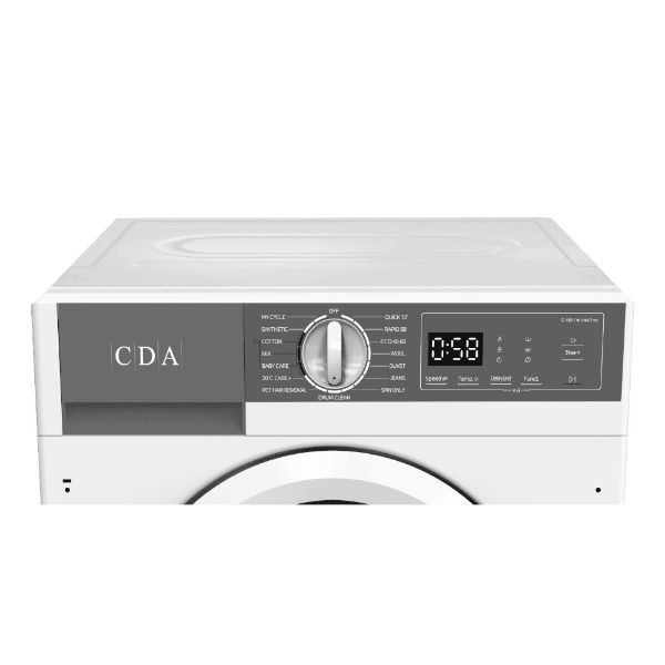 CDA WM914 Integrated 9kg 1400rpm Washing Machine_Control Panel Detail