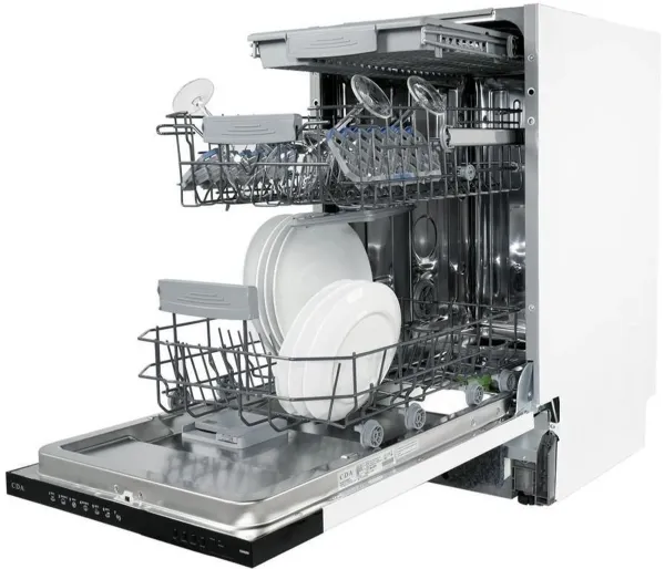 CDA CDI4251 45cm Slimline Integrated Dishwasher_Angled View