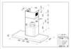 Faber Stilo Comfort White Matt Wall Mounted Chimney Cooker Hood_diagram