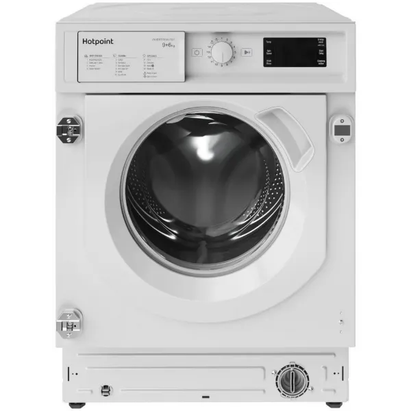 Hotpoint BIWDHG961485 9kg/6kg 1400 Spin Integrated Washer Dryer - White_main