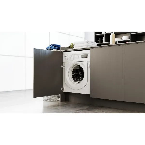 Hotpoint BIWDHG961485 9kg/6kg 1400 Spin Integrated Washer Dryer - White_room view