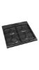 CDA CFD600MB 60cm Dual Fuel Double Oven Cooker in Matte Black_Hob Detail