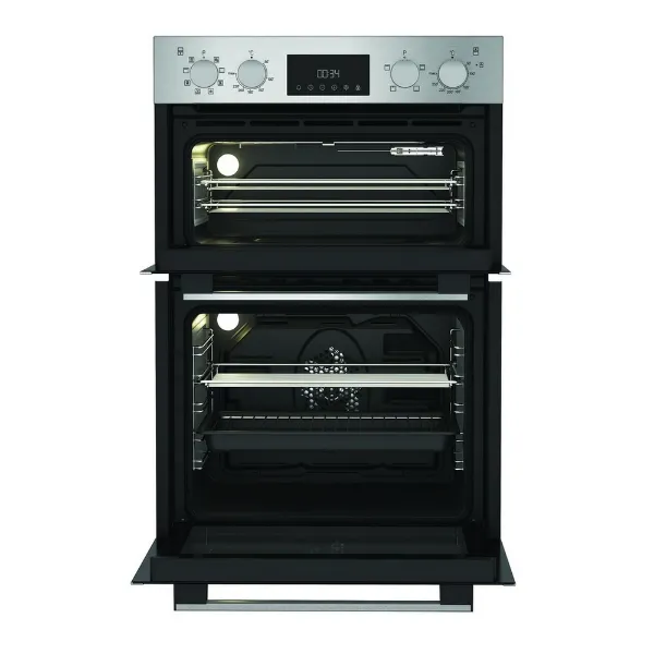 Hotpoint DIH82DIX 59.4cm Built In Electric Double Oven - Stainless Steel