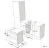 Hotpoint DUH10DIX 59.4cm Built In Electric Double Oven - Stainless Steel