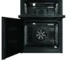Hotpoint HDME6VDC2AB 60cm Double Oven Electric Cooker with Ceramic Hob - Black