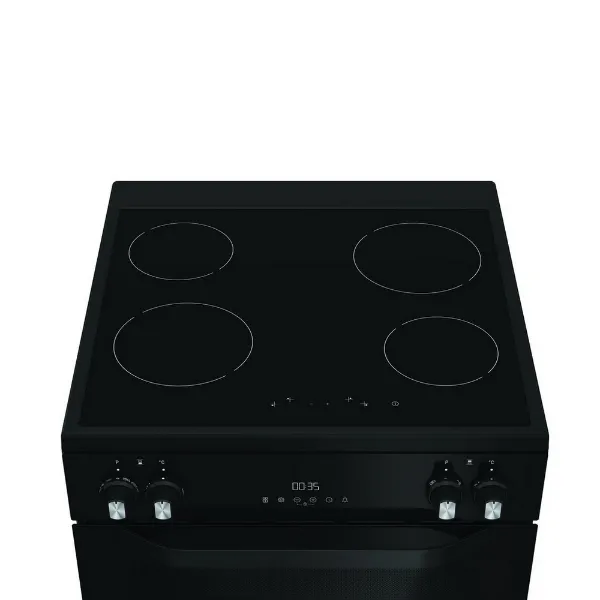 Hotpoint HDME6VDC2AB 60cm Double Oven Electric Cooker with Ceramic Hob - Black