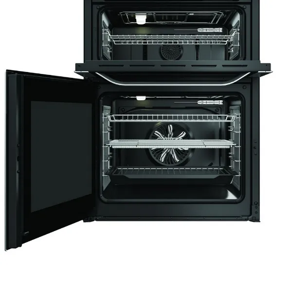 Hotpoint HDME6VDC2AX 60cm Double Oven Electric Cooker with Ceramic Hob - Stainless Steel