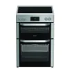 Hotpoint HDME6VDC2AX 60cm Double Oven Electric Cooker with Ceramic Hob - Stainless Steel