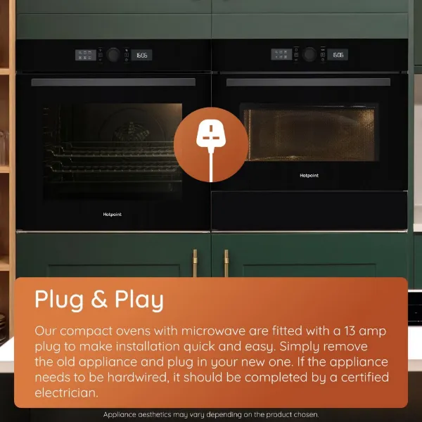 Hotpoint HO255HXUK 59.5cm Built In Electric Single Oven - Stainless Steel