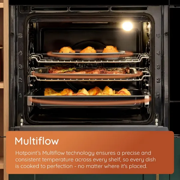 Hotpoint HO255HXUK 59.5cm Built In Electric Single Oven - Stainless Steel