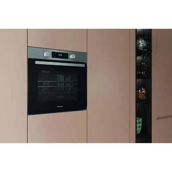 Hotpoint HO255HXUK 59.5cm Built In Electric Single Oven - Stainless Steel