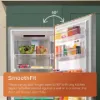 Hotpoint HPK26413XR6UKE 59.5cm 70/30 Fridge Freezer - Black Steel