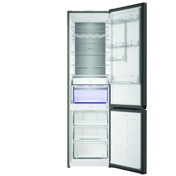 Hotpoint HPK26413XR6UKE 59.5cm 70/30 Fridge Freezer - Black Steel