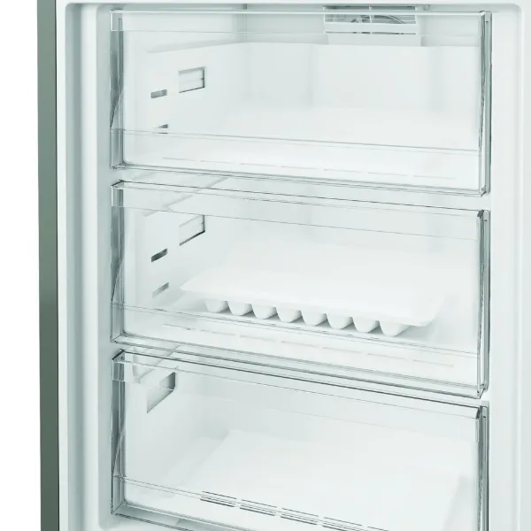 Hotpoint HPK26413XR6UKE 59.5cm 70/30 Fridge Freezer - Black Steel