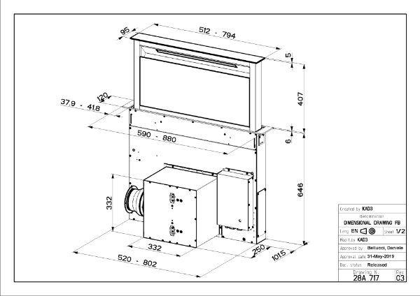 Faber Fabula Plus EV8+ BK A90 90cm White/Stainless Steel Downdraft Cooker Hood_dimensions