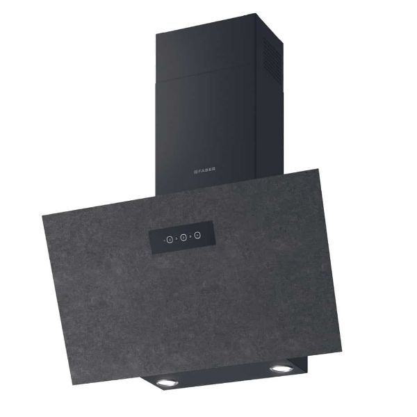 Faber Grexia NG GRES A80 Dark Grey Stoneware/Stainless Steel 80cm Wall Mounted Cooker Hood_front