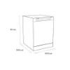 Sensis DWF0214FSDWA Dishwasher - White - 14 Place Settings