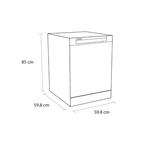 Sensis DWF0214FSDWA Dishwasher - White - 14 Place Settings