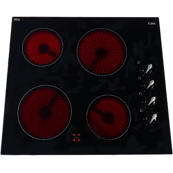 CDA HC6212FR 4 Zone Ceramic Hob_Angled View