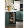 CDA CFWC604SS 60cm Freestanding Undercounter Dual Zone Wine Cooler_Installed Kitchen View
