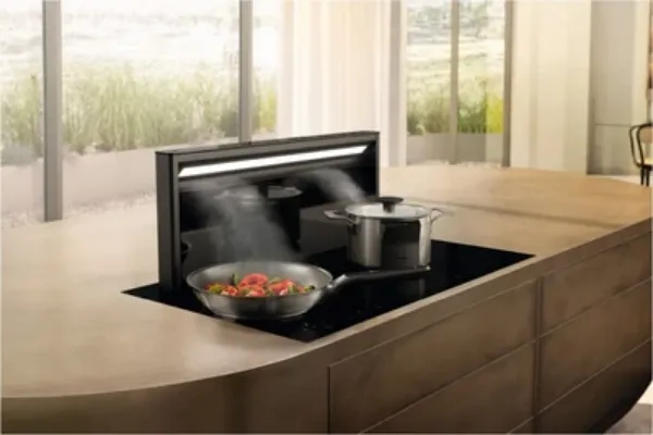 Miele DAD4370 90cm Wide Down Draft Extractor - Obsidian Black - A Rated_main
