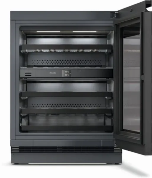 Miele KWTUS7074Fobsw Built-In Wine Cooler - Obsidian Black - F Rated_open
