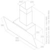 Elica JUST-DRY-MAT-55 Wall Mounted Hood - Matt Black_diagram