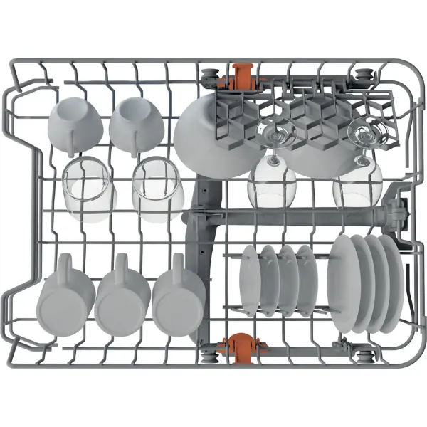 Hotpoint HP2ID10CS80UK  Integrated Slimline Dishwasher - 10 Place Settings_rack 2