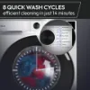 Hoover HGWD 485S8C-80 5kg/1400 Spin Washer Dryer - White_wash cycle