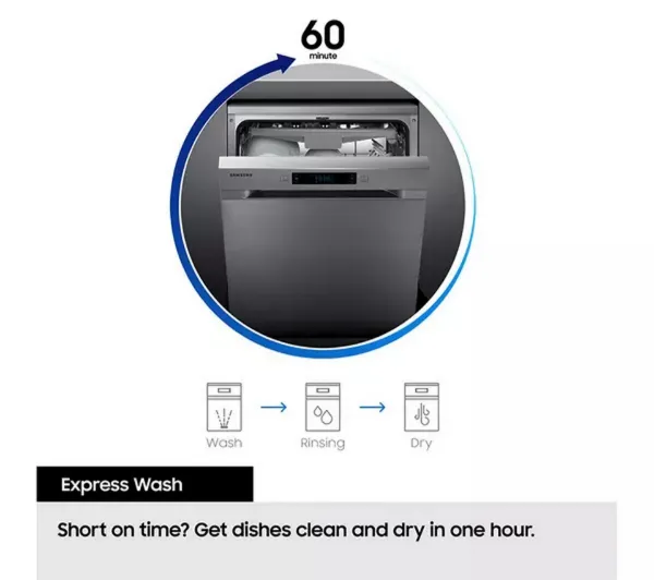 Samsung DW60CG550B00EU Integrated Dishwasher - 14 Place Settings_express wash