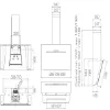 Elica RIFT-AT-80 Angled Hood - Matt Black_diagram