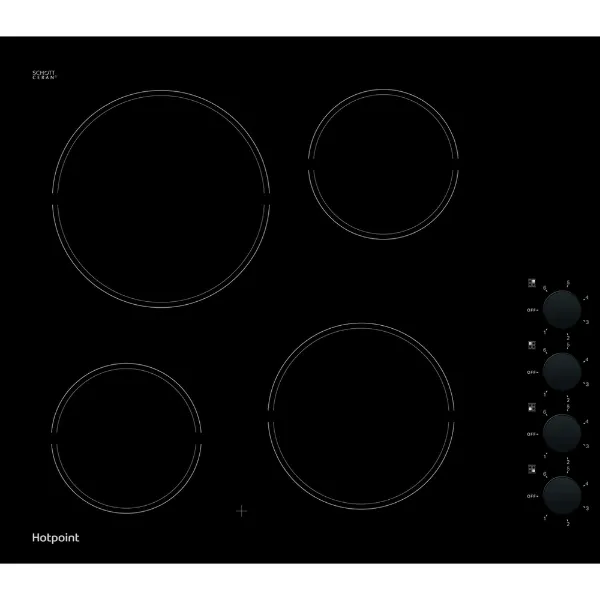 Hotpoint HR620RH 58cm Ceramic Hob - Black