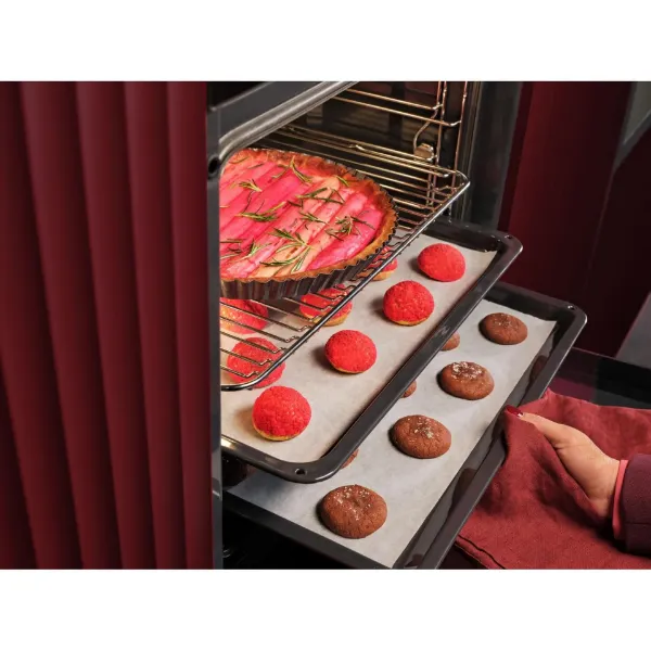 AEG OU5AB20XK 59.6cm Built In Electric Single Oven - Black_in use